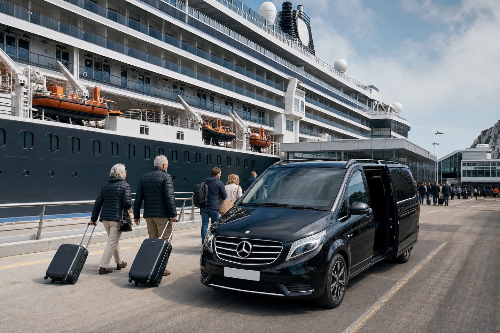 Meet-and-greet at the cruise berth — Dover Cruise Port